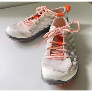 Merrell Vibram Women's White Orange Mesh Athletic #1231732 Running Shoes Sz. 6